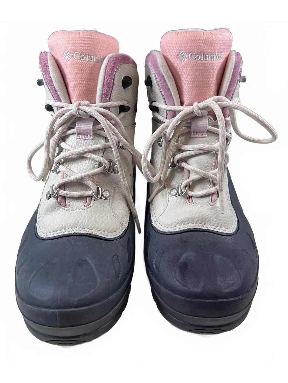 Columbia Bugabootoo Pink Cream Waterproof Winter Hiking Boots | Gorpcore Size W7